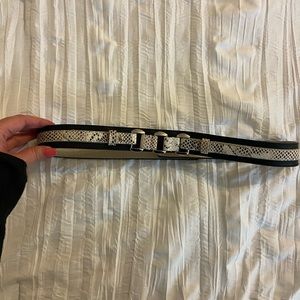 WHBM Snakeskin Belt - Size Med